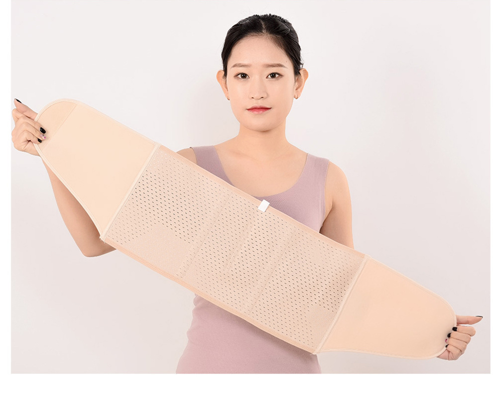 迅辉厂家批发产后收腹带夏季网状束缚带轻薄透气软骨支撑收腰带