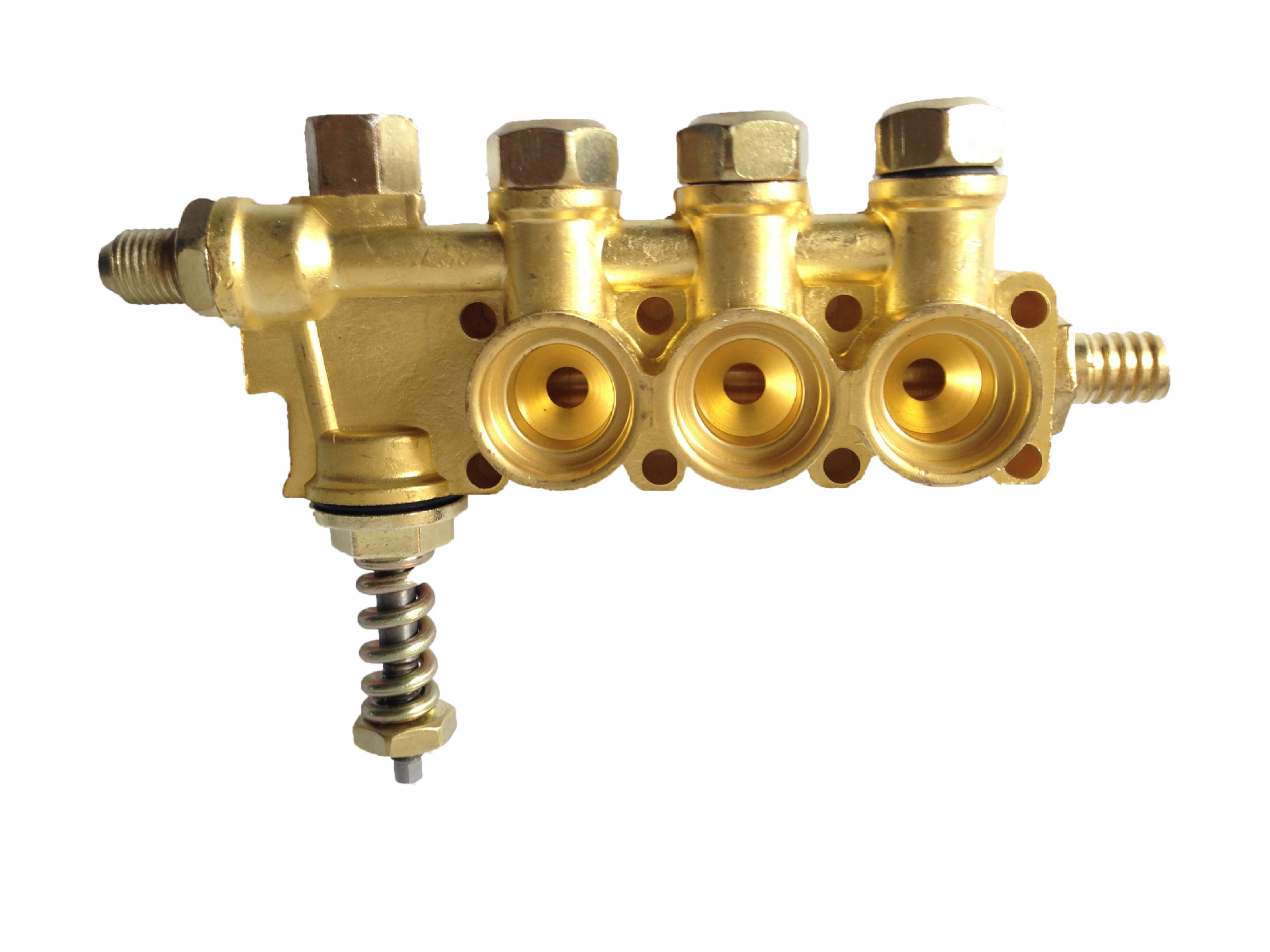 高压清洗机配件ql380型洗车机洗车泵配件铜块铜泵铜泵头优质产品