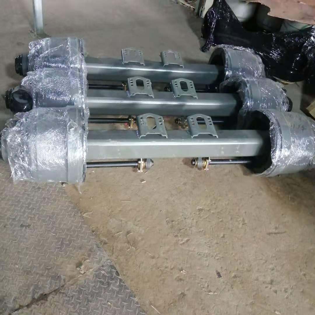 富华13t车轴总成 适用重汽重卡配件豪沃挂车 陕汽德龙 半挂车