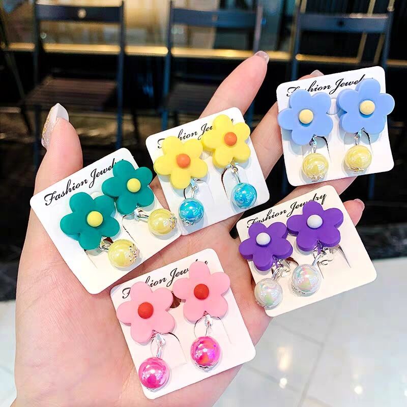 青蛙耳夹diy手工耳环耳钉配件 儿童无耳洞耳夹耳饰耳夹可粘贴挂孔