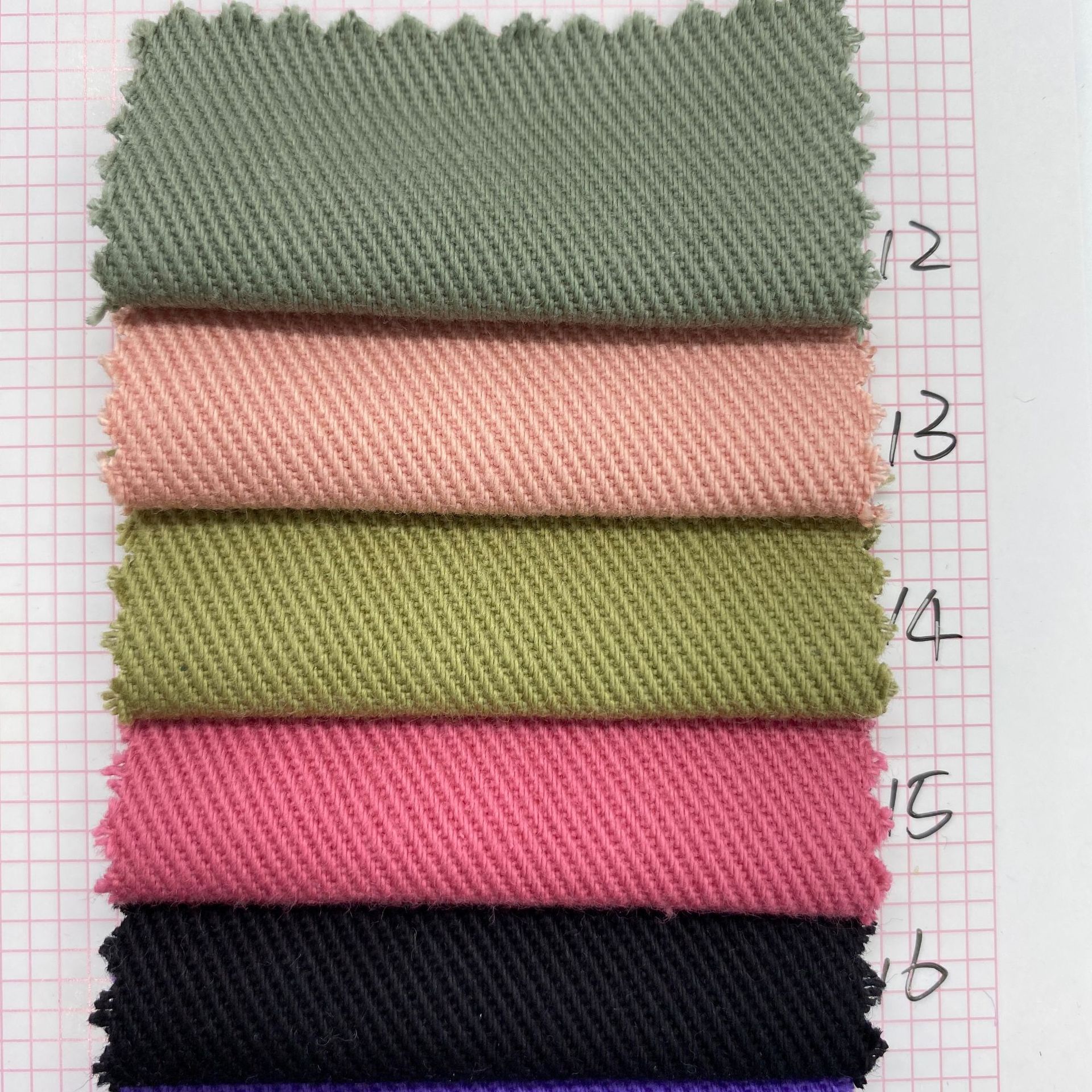 水洗棉斜纹棉布料 赛络纺柔软童装布料休闲裤子外套棉布现货供应