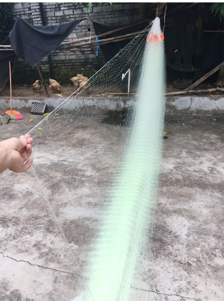 3黄丝沉网粘沾鱼网水库海网