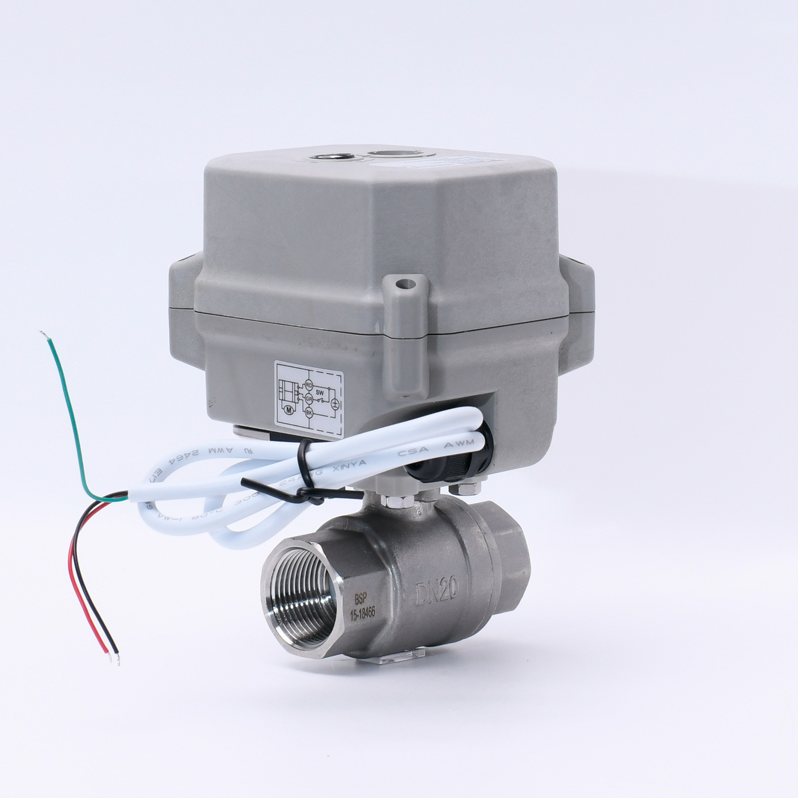 1秒快开微型电动阀 手自一体可代替电磁阀 开关型自动球阀 dn15