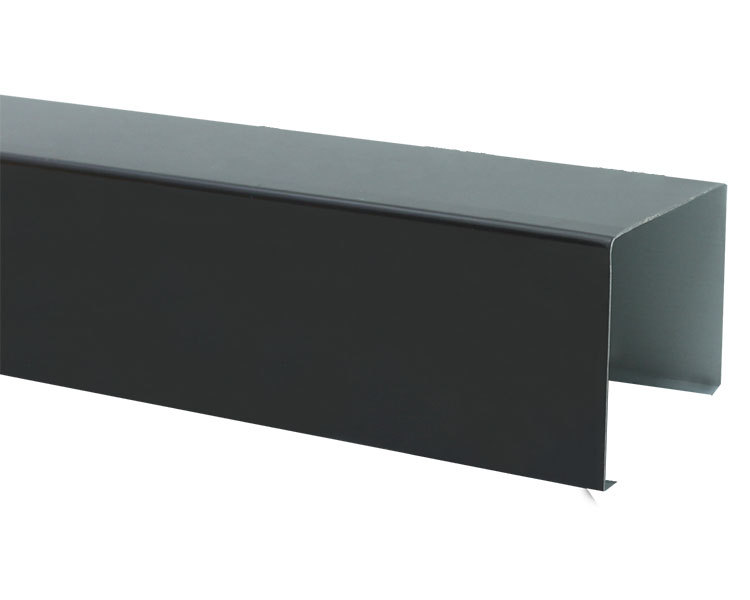 黑色铝方通吊顶黑色长条吊顶材料横条吊顶