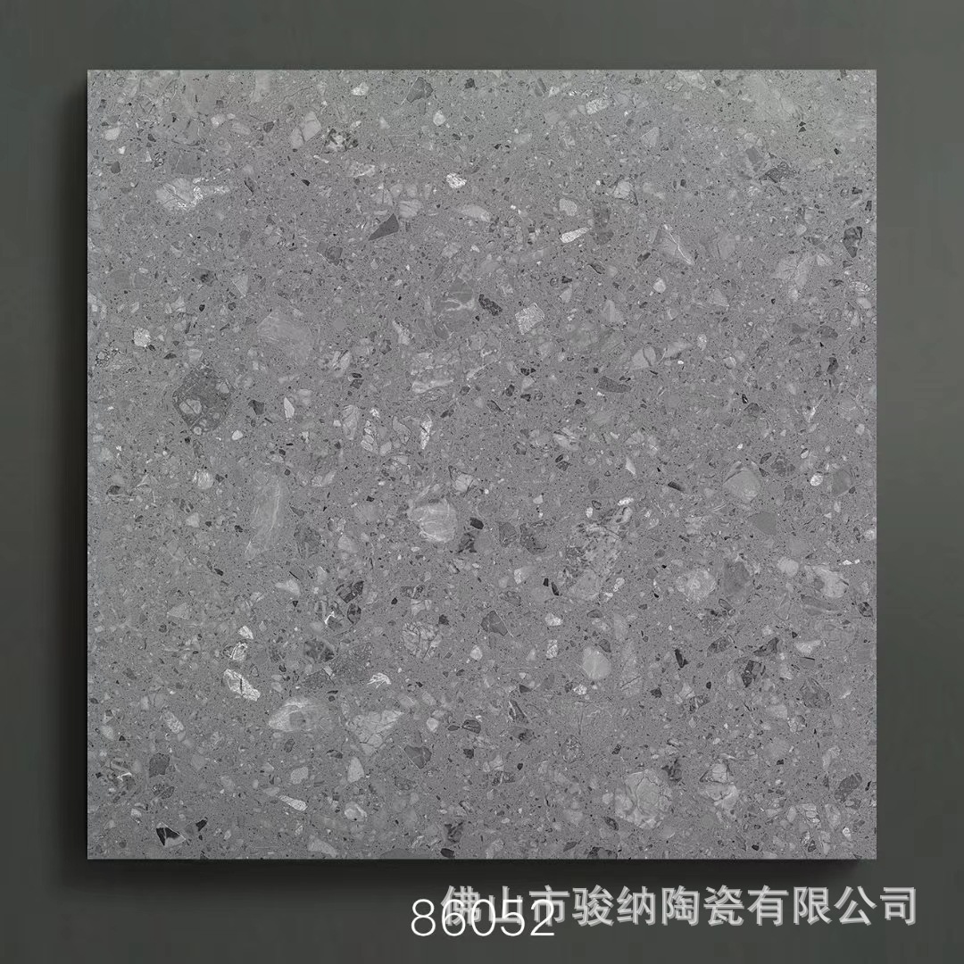 水磨石颗粒防滑防潮地板砖800x800客餐厅卧室麻石面地板砖