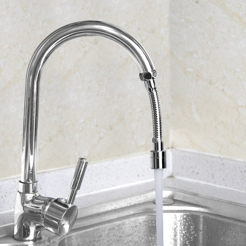 拜杰厨房防溅水龙头防溅节水器过滤嘴万向旋转加长延伸水起泡器