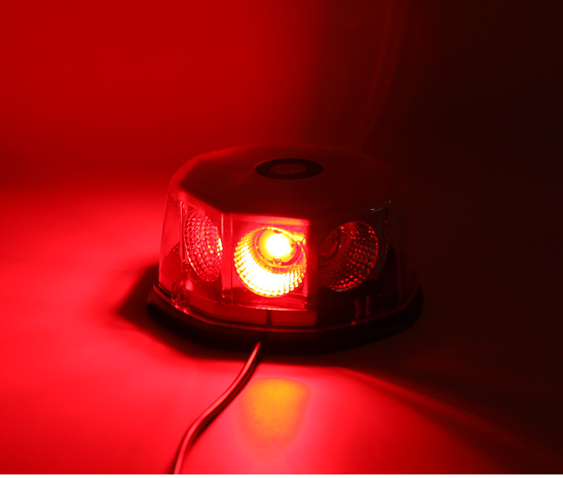 汽车超高亮吸顶爆闪灯 开道报警警示灯 圆形车顶灯 led强磁闪光灯