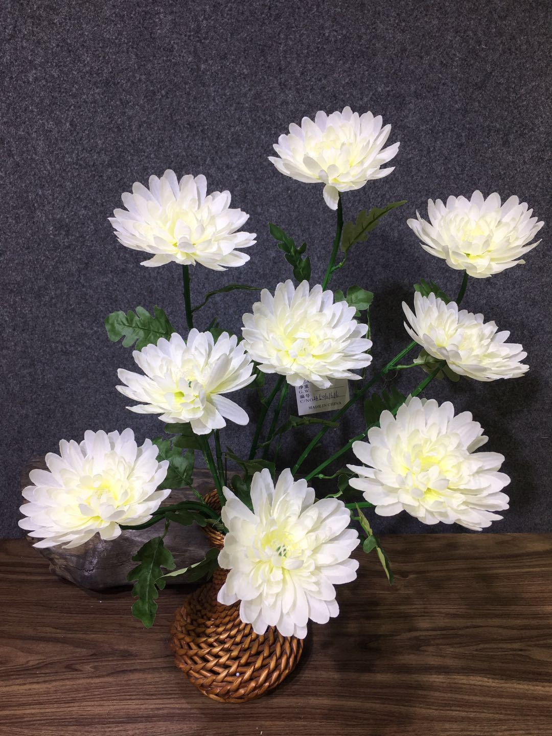 工厂批发清明花扫墓花祭祀祭奠殡葬花仿真菊花白色爪菊花单只菊花