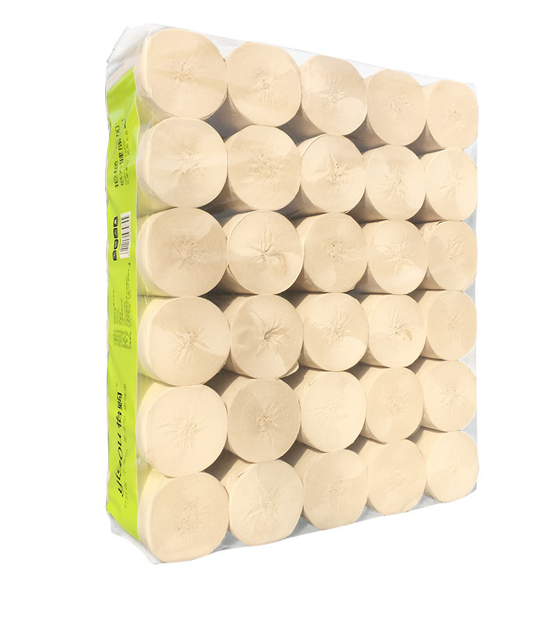 8元一提4.5斤30卷怡购本色竹浆无芯卫生纸家用餐巾纸