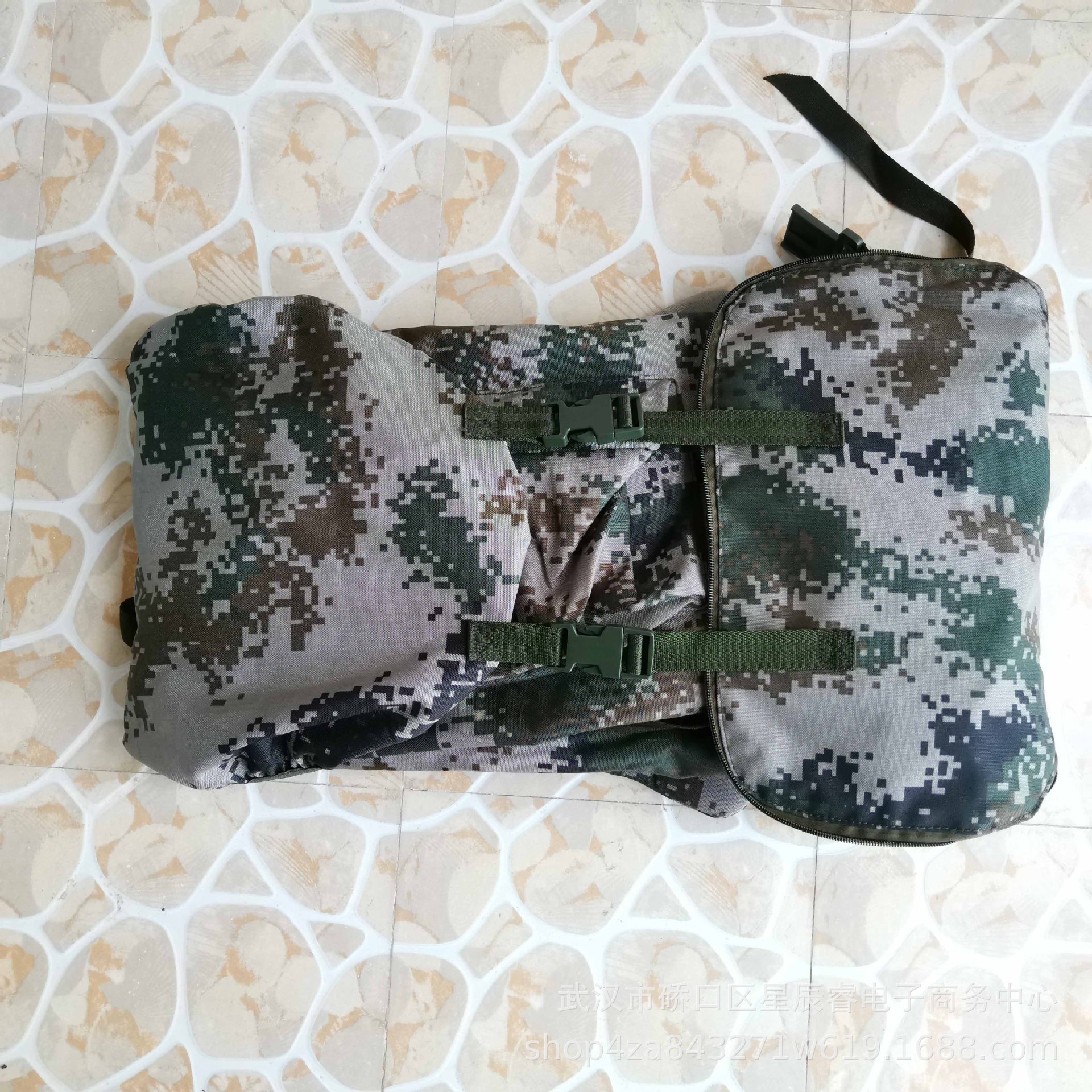正品07式背囊01b寒区单兵携行具丛林数码迷彩民兵训练生活携行具