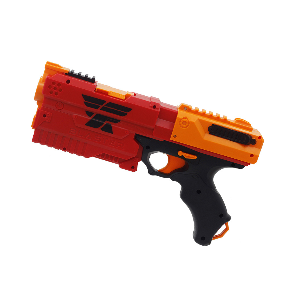 手动软弹枪球枪发射pu球海绵软子弹对战男孩手枪儿童玩具