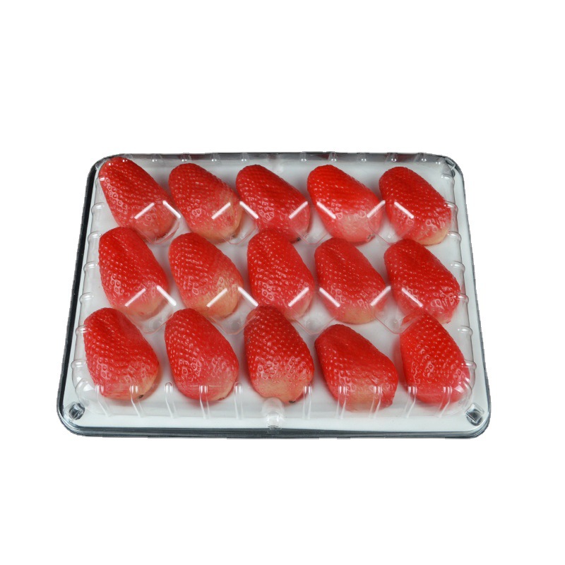 草莓包装盒 一次性透明草莓包装盒带内托12粒15粒20粒塑料盒厂家