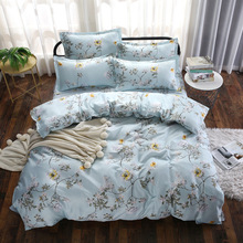 4 piece bedding set duvet cover with pillow case 仿棉