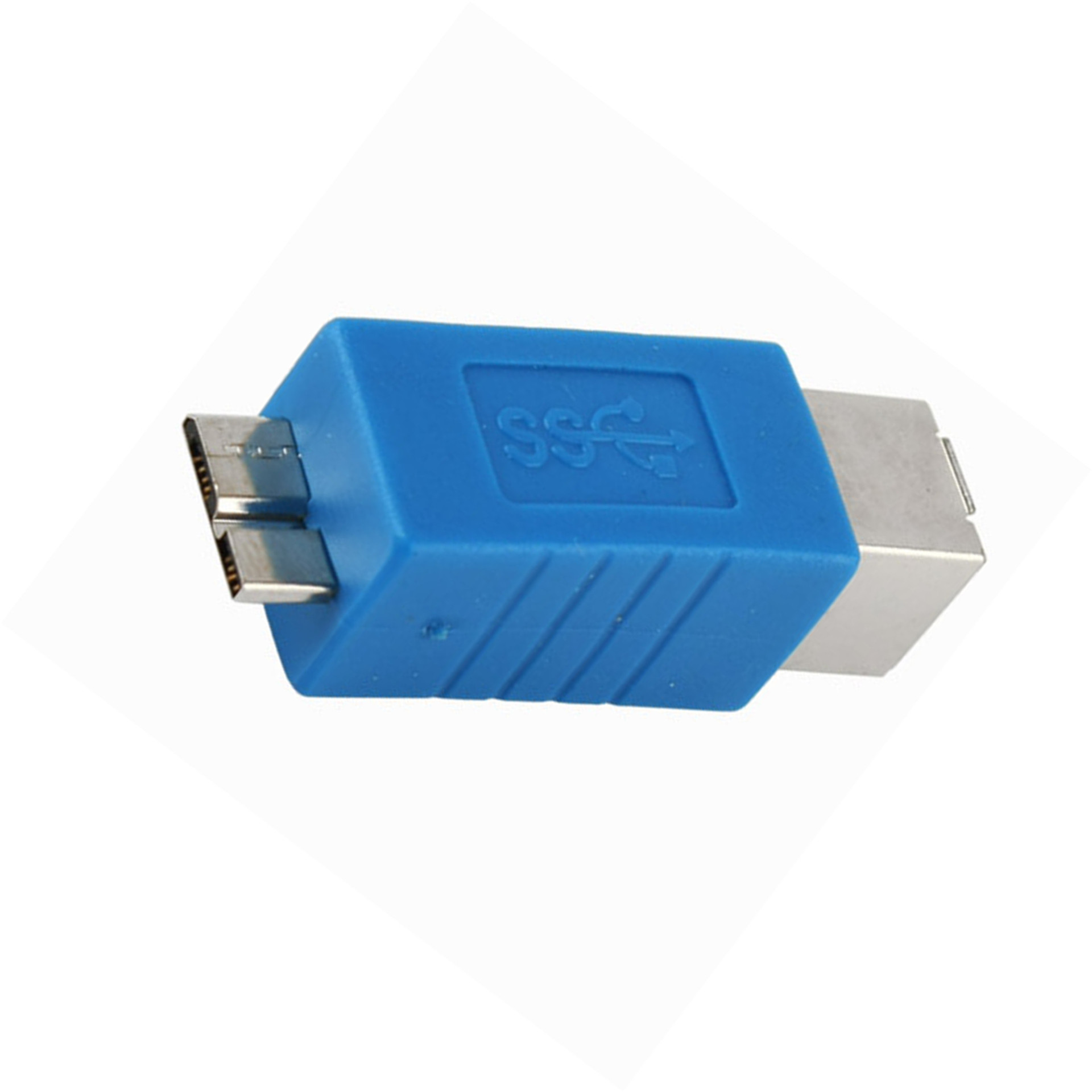 其他数码配件-usb 3.0转换头 usb3.0高速b母*micro b公转接头.