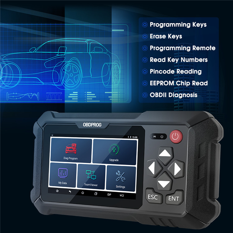 obdprog m501汽车钥匙编程器 eeprom 防盗密码读取 wifi遥控钥匙