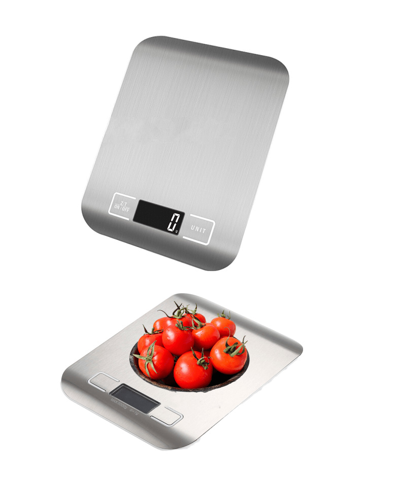 Stainless Steel Kitchen Scale Household Waterproof Digital Food Baking Gram Measuring Scale Amazon Hot Sale Kitchen Electronic Scale
