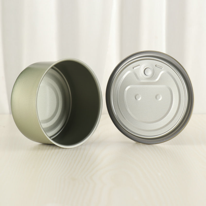 厂家生产 马口铁食品两片罐 圆形肉制食品易拉罐 创意咖啡包装盒