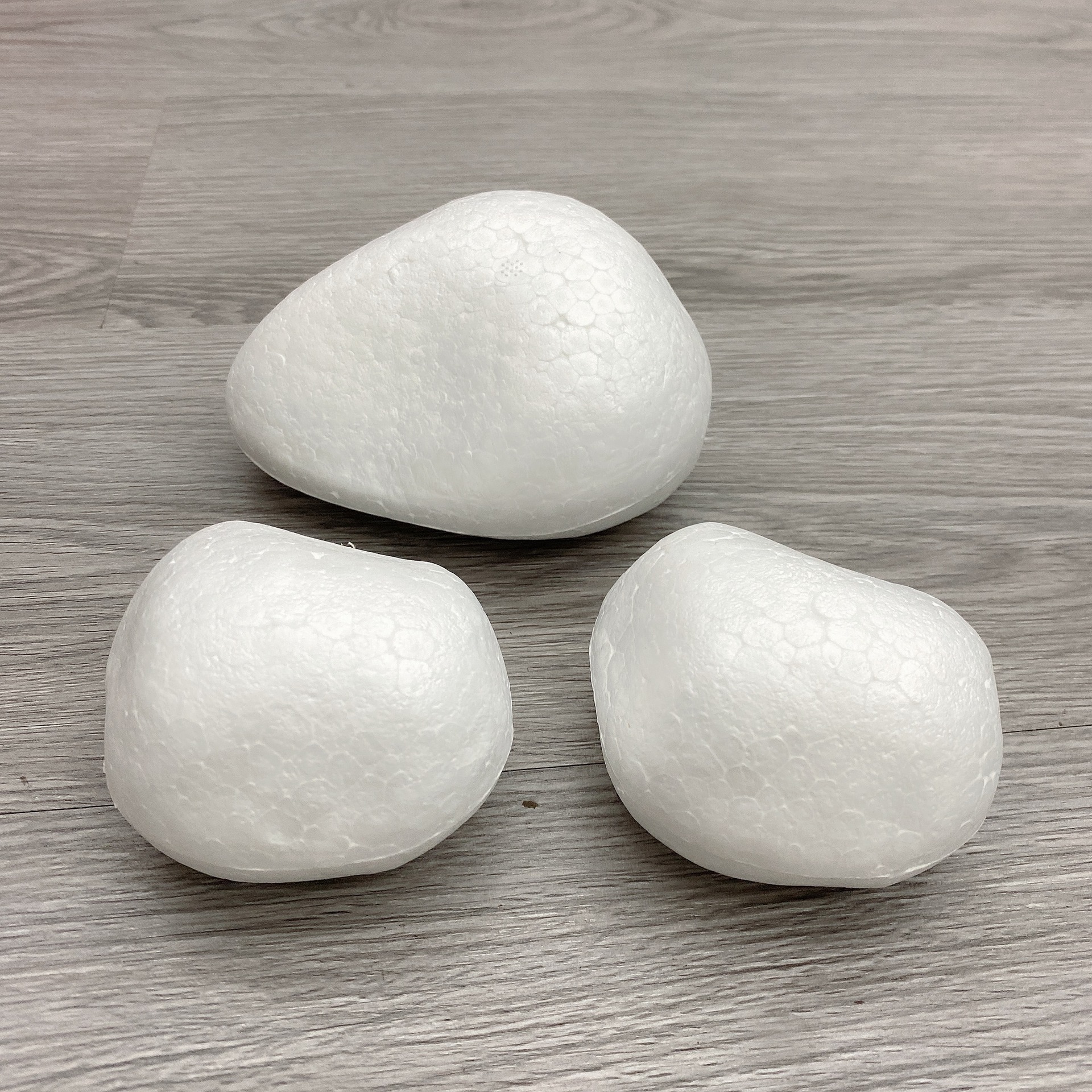 保丽龙泡沫石头 白色仿真石头胚 eps鹅卵石 手工diy材料 家居装饰-阿