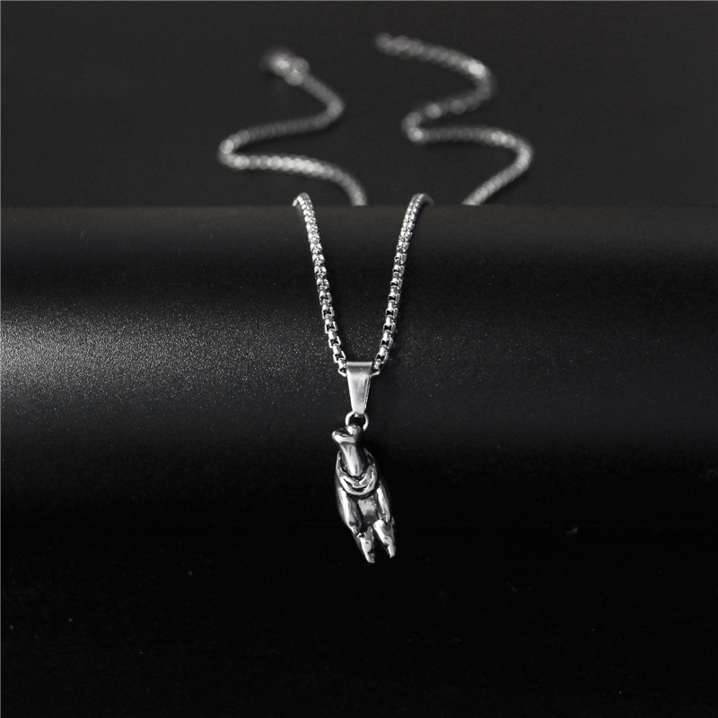 Cross-Border E-Commerce Supply Fashion Domineering Trotter Necklace Stainless Steel Casting Pendant Trendy Jewelry Wholesale