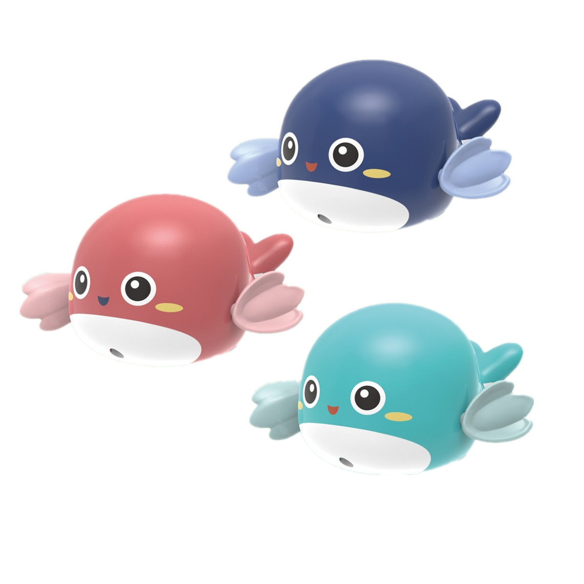 抖音同款玩具小海豚宝宝玩具洗澡上链发条回力戏水游泳小乌龟浴室