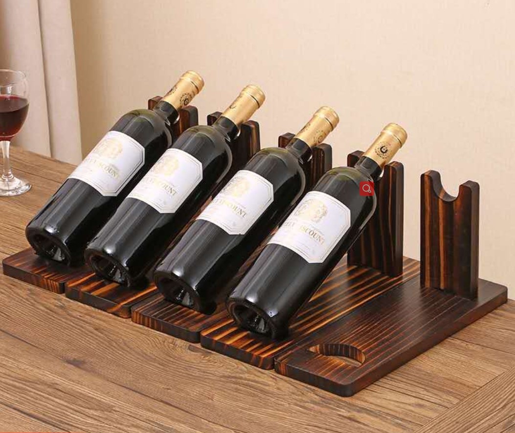 定做单支红酒架摆件家用实木红酒展示架斜放葡萄酒架可定制