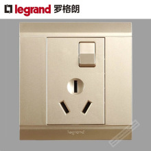 Legrand/罗格朗 美仑山 16A 250V带开关三扁插座VRS15/15CS-C2