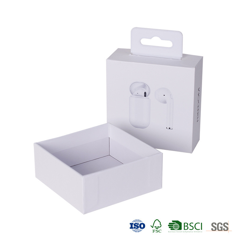 fsc厂家供应耳机包装盒tws二代50蓝牙耳机苹果工艺翻盖礼盒