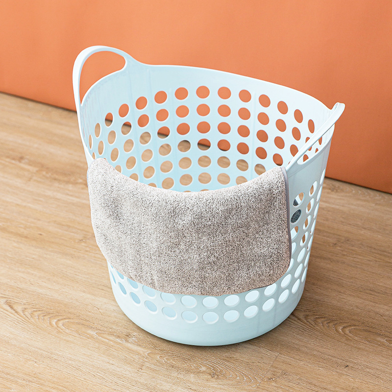 Household Plastic Hollow Hole Laundry Basket Toy Sundries Dirty Laundry Storage Basket Storage Basket Dirty Clothes Basket Laundry Basket