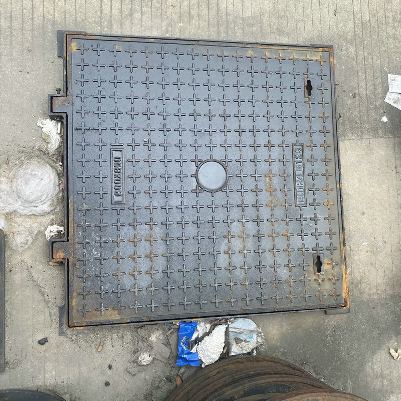 消防复合树脂井盖 高分子电力井盖水篦子 铸铁方形检查井井盖