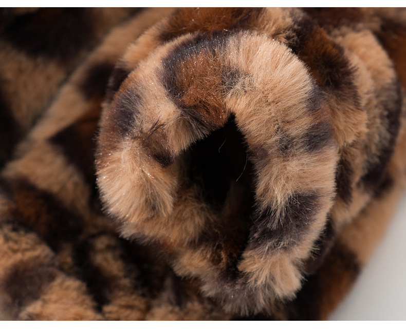 皮草豹纹小狗狗衣服秋款秋冬装泰迪比熊博美小型幼犬宠物加厚保暖