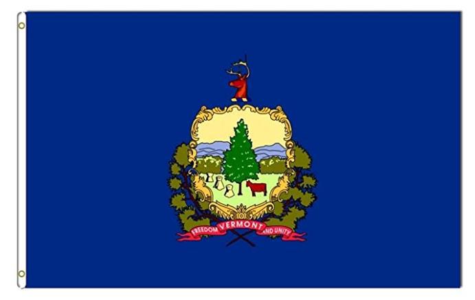 速卖通亚马逊货源 vermont 佛蒙特州 90*150cm 美国州旗 3*5ft