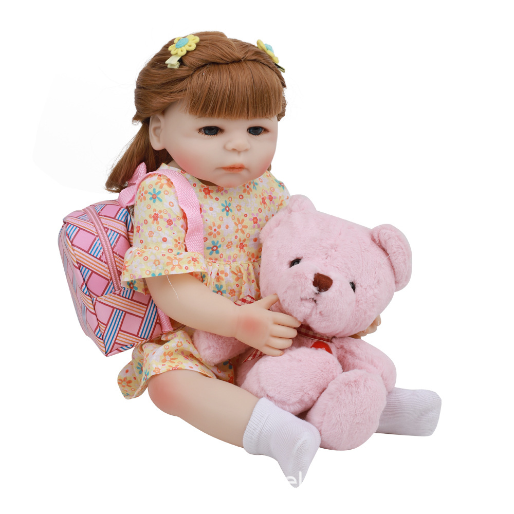 全胶仿真婴儿重生娃娃玩具洋娃娃silicone reborn doll 18 48cm