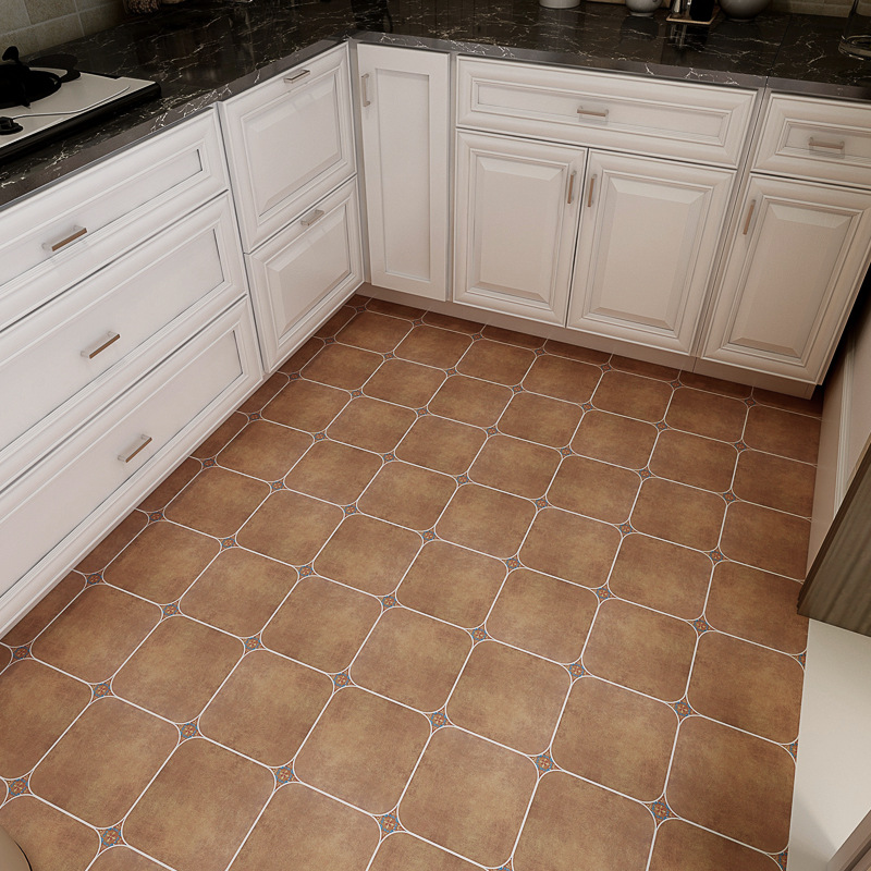 地板砖贴纸自粘厨房卧室地面防水翻新客厅装饰瓷砖墙贴画加厚耐磨