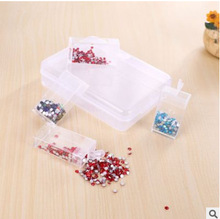 64格米珠盒DIY手工串珠钻石画收纳盒玻璃透明盒美甲配件盒