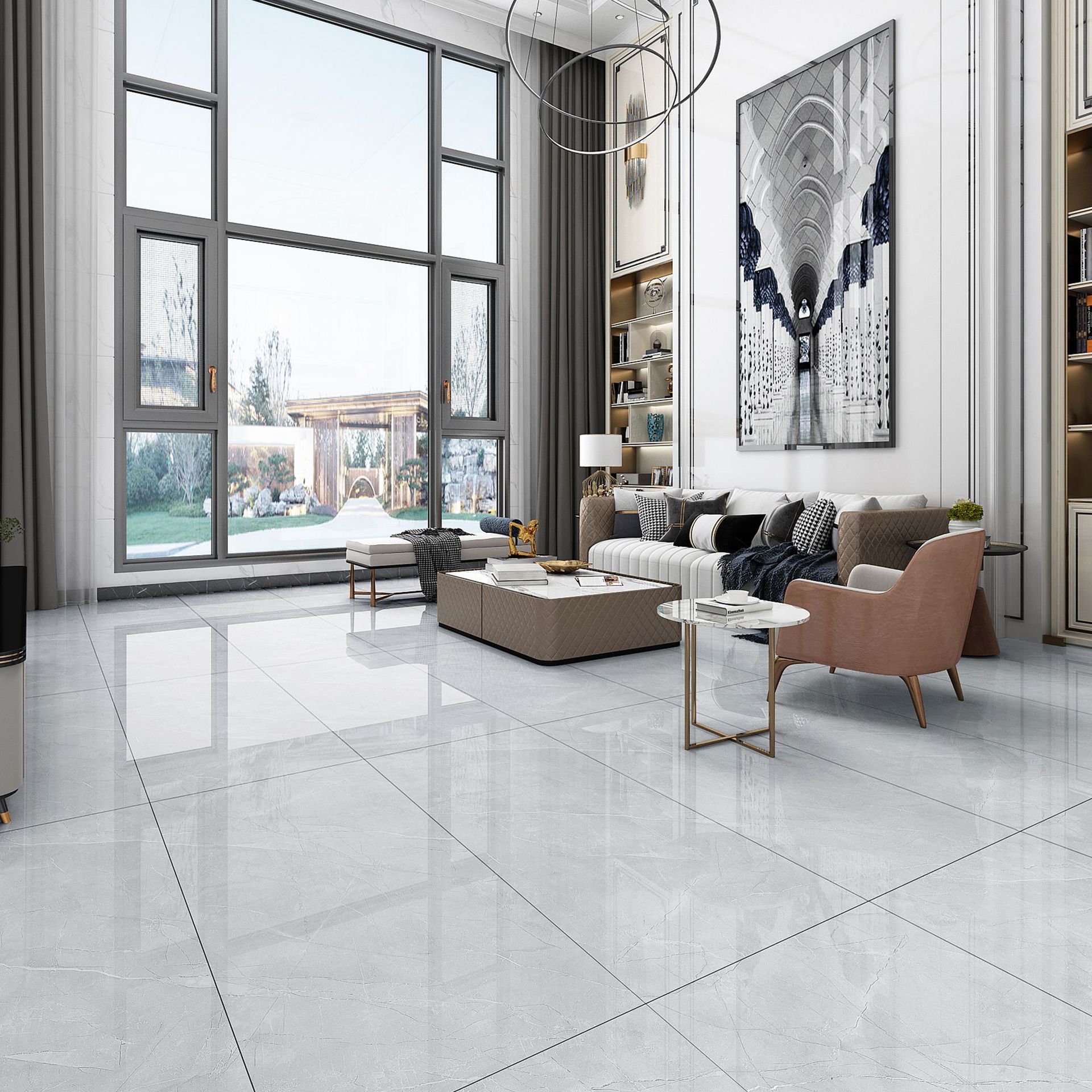 勋章瓷砖厂家直销600x1200通体大理石地砖客厅墙砖简约欧式地板砖