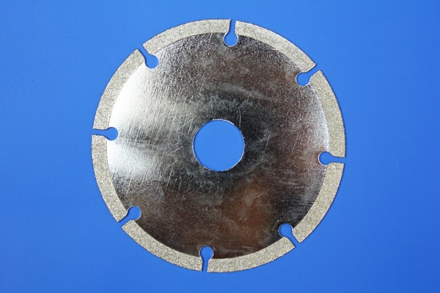 花岗岩电镀合金锯片 加工定制镀金刚石切磨片 凹型灰色金属圆切片