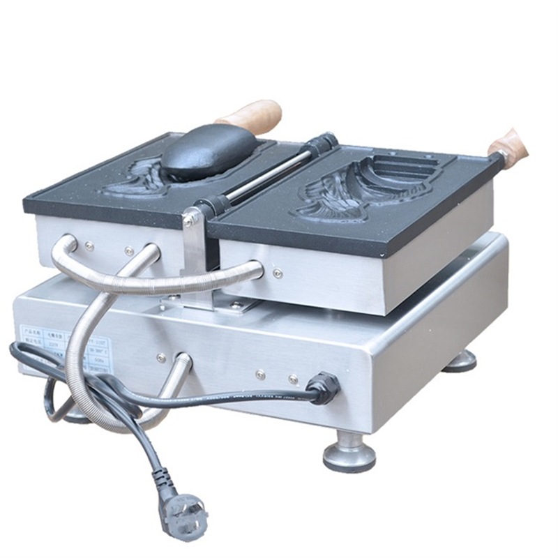 千麦fy-1107开口电热鲷鱼烧机多功能华夫饼机可丽饼小吃机器设备