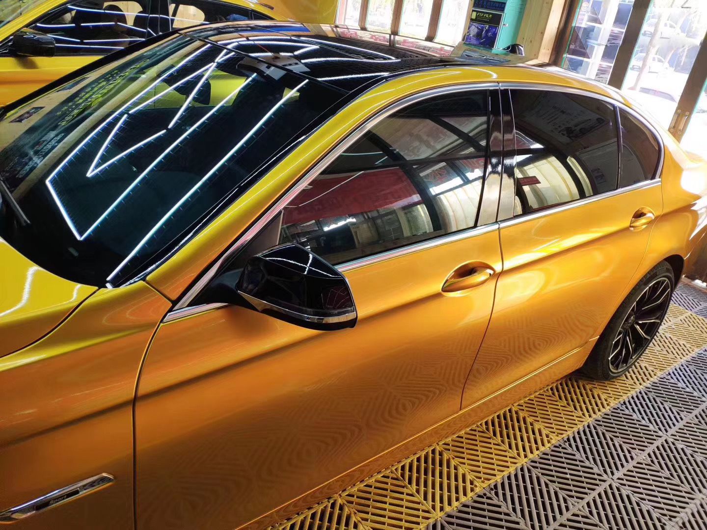 新品 超亮金属土豪金 亮光金属金黄车身改色贴膜
