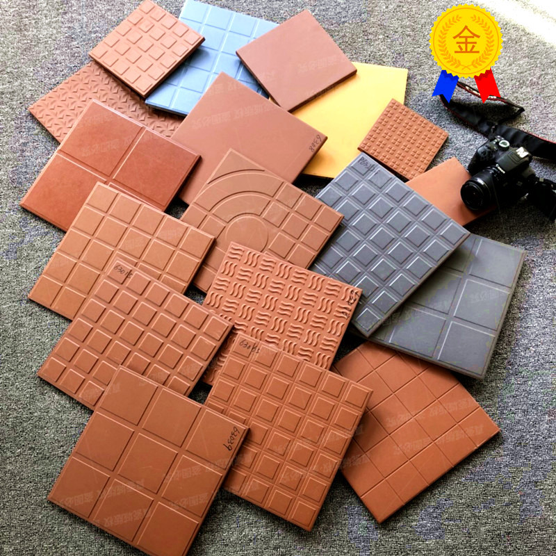 餐厅红缸砖300x300户外灰色防滑防冻地砖酒店后厨厨房吸水防潮砖