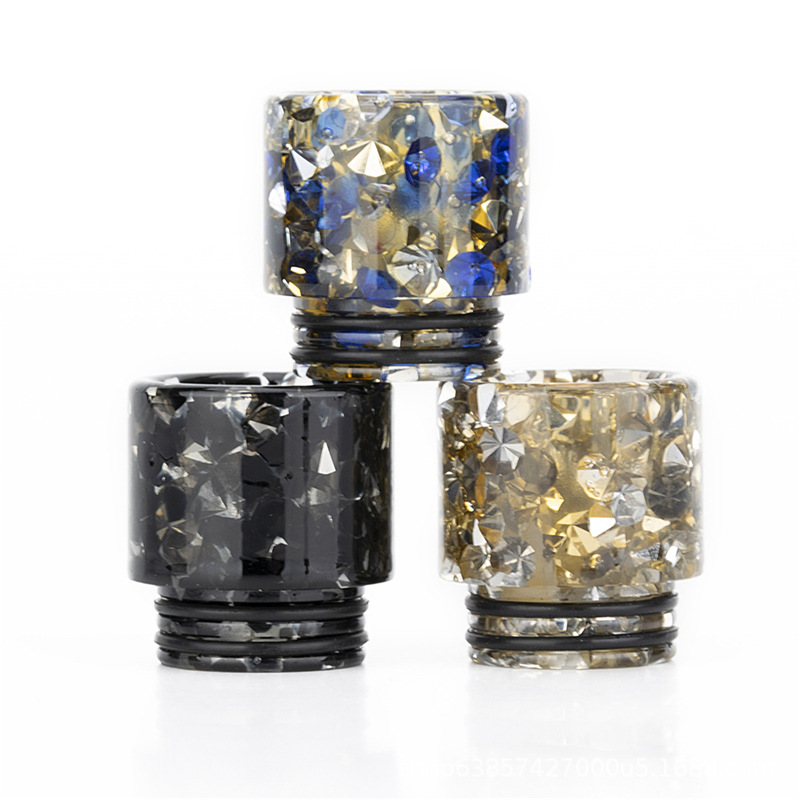 跨境专供 810钻石树脂烟嘴 drip tip 810彩虹烟嘴tfv12王子吸嘴
