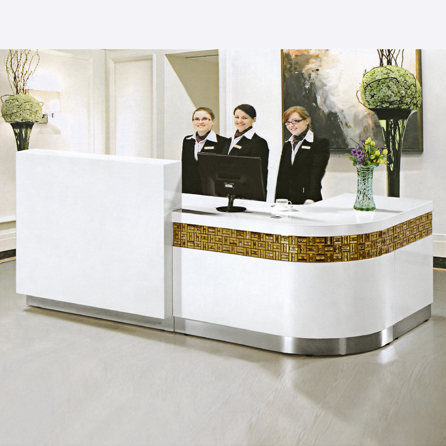 公司咨询台迎宾台大型前台接待台时尚收银吧台烤漆办公室前台bl24