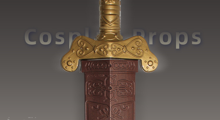 中世纪棕色剑罗马剑派对演出装饰道具 塑料兵器骑士刀剑万圣节