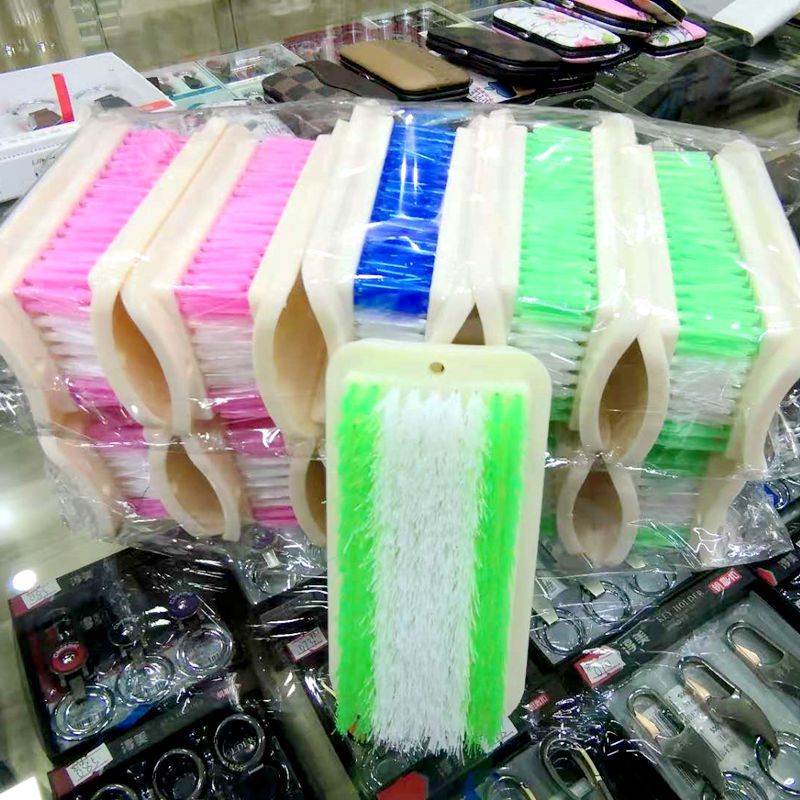 2元新款优质塑料方刷清洁刷洗鞋刷日用百货刷子家用彩条衣刷1501