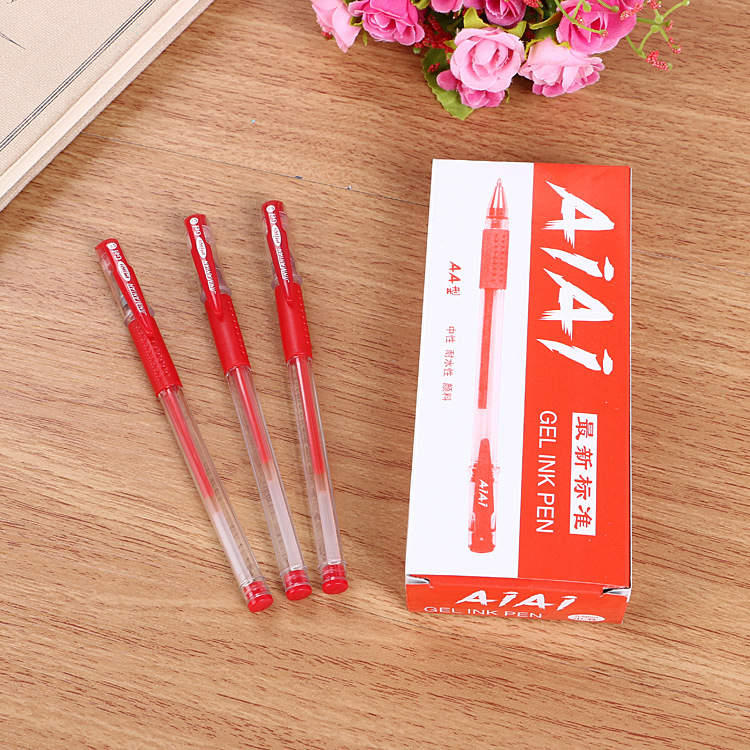 Creative Box-Packed European Standard Gel Pen Office Stationery Black Signature Pen 0.5mm Bullet Ball Pen Factory Wholesale