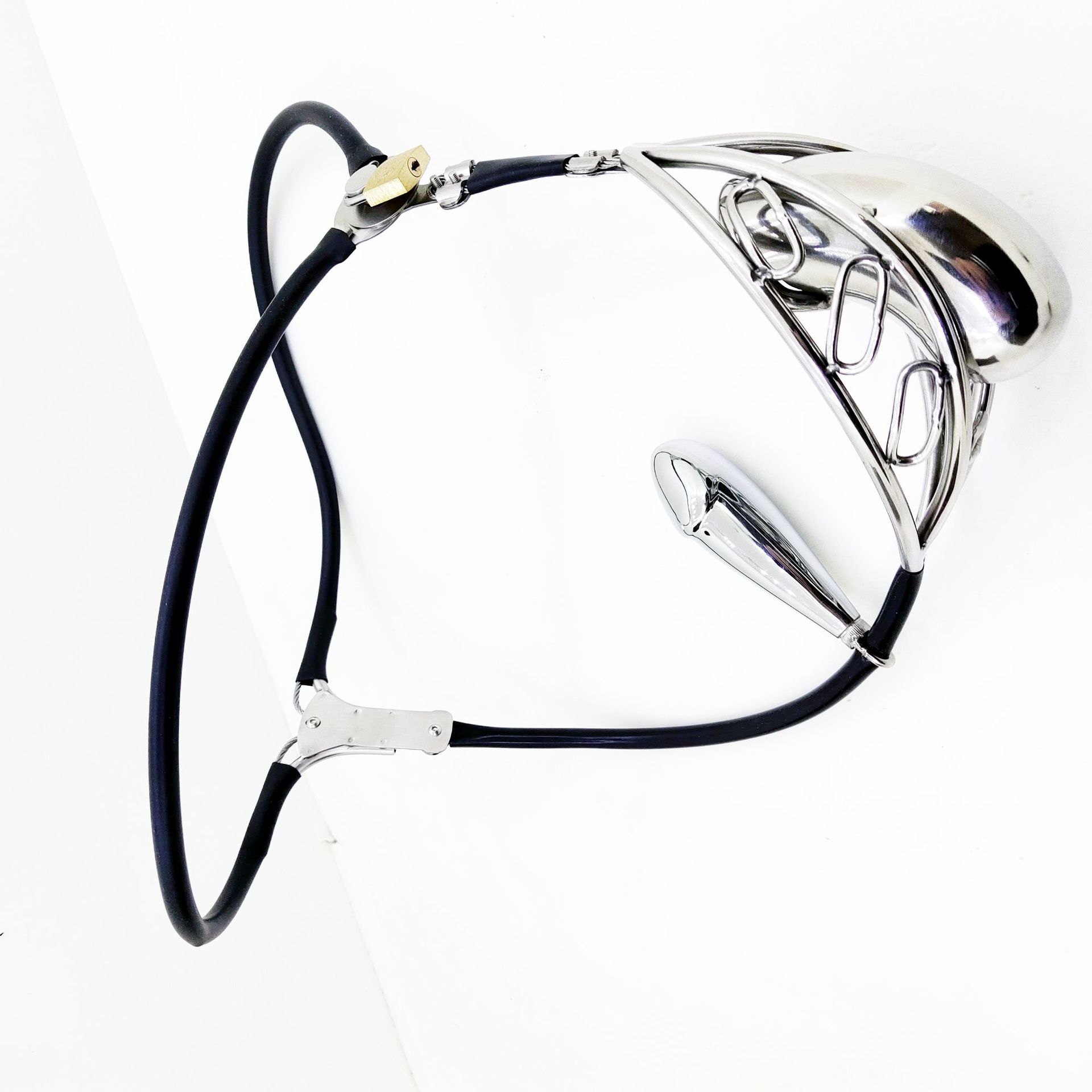 华蓉轻便男镂空式2代贞操锁戒l撸不锈钢贞洁裤铁内裤禁欲裤