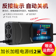 自动关机智能电动车电瓶充电器48V12AH20AH60V72V小刀爱玛雅迪