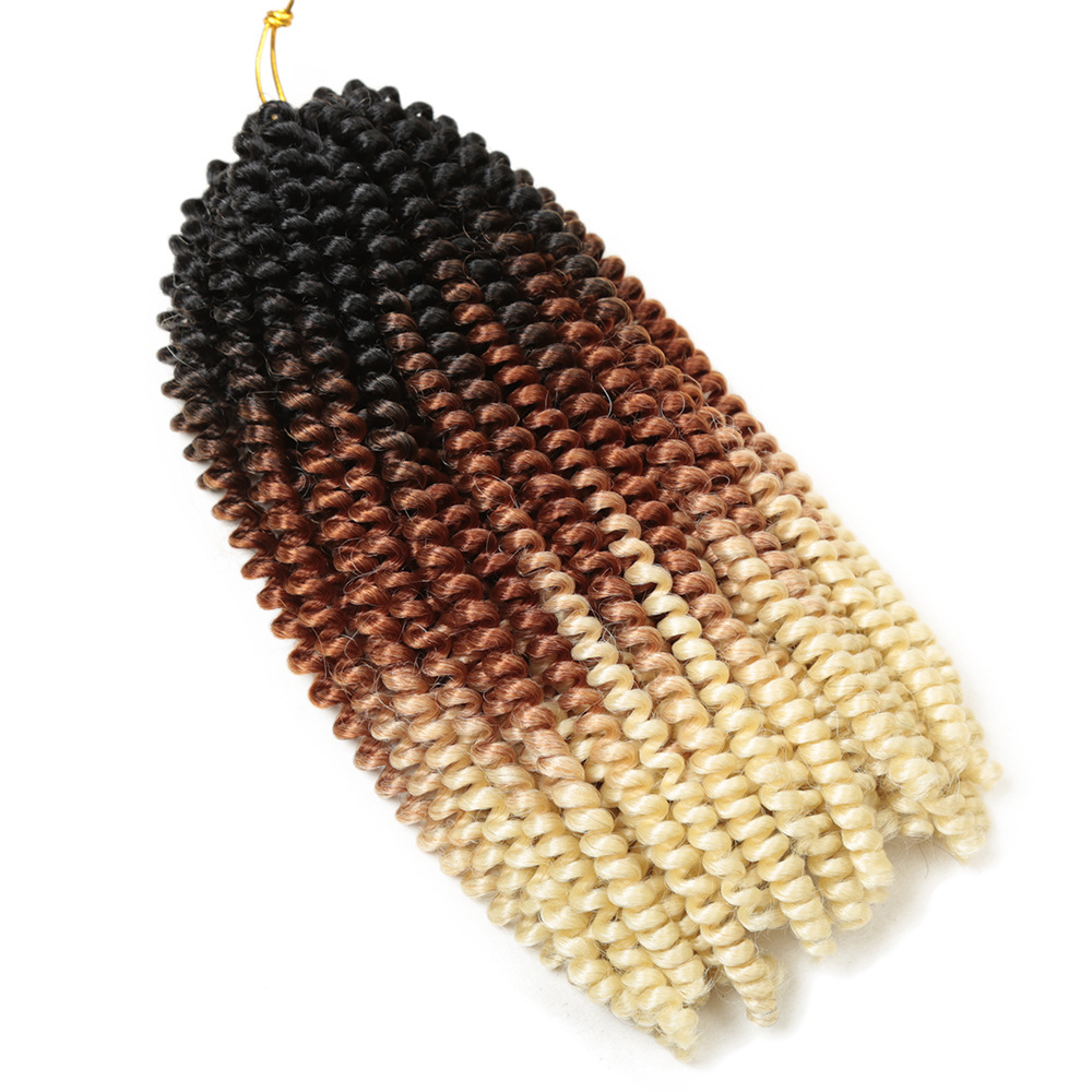 12inch curly spring twist通根30roots空心缠管辫子高温丝弹簧辫