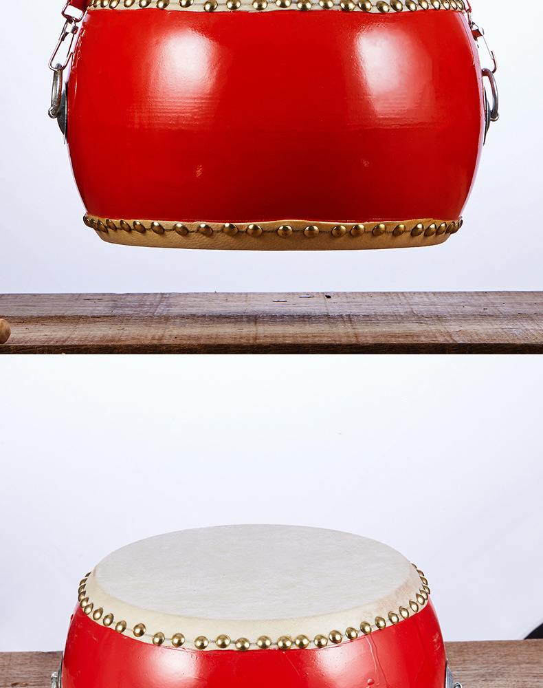 舞蹈教学专用鼓乐器手打专业成人中国鼓红鼓牛皮小堂鼓儿童玩具鼓