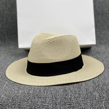 夏季男女礼帽休闲遮阳帽防晒度假大头加大码绅士草帽子大号爵士帽