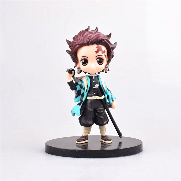 动漫现货批发3款鬼灭之刃q版鬼灭大眼系列灶门炭治郎公仔摆件手办